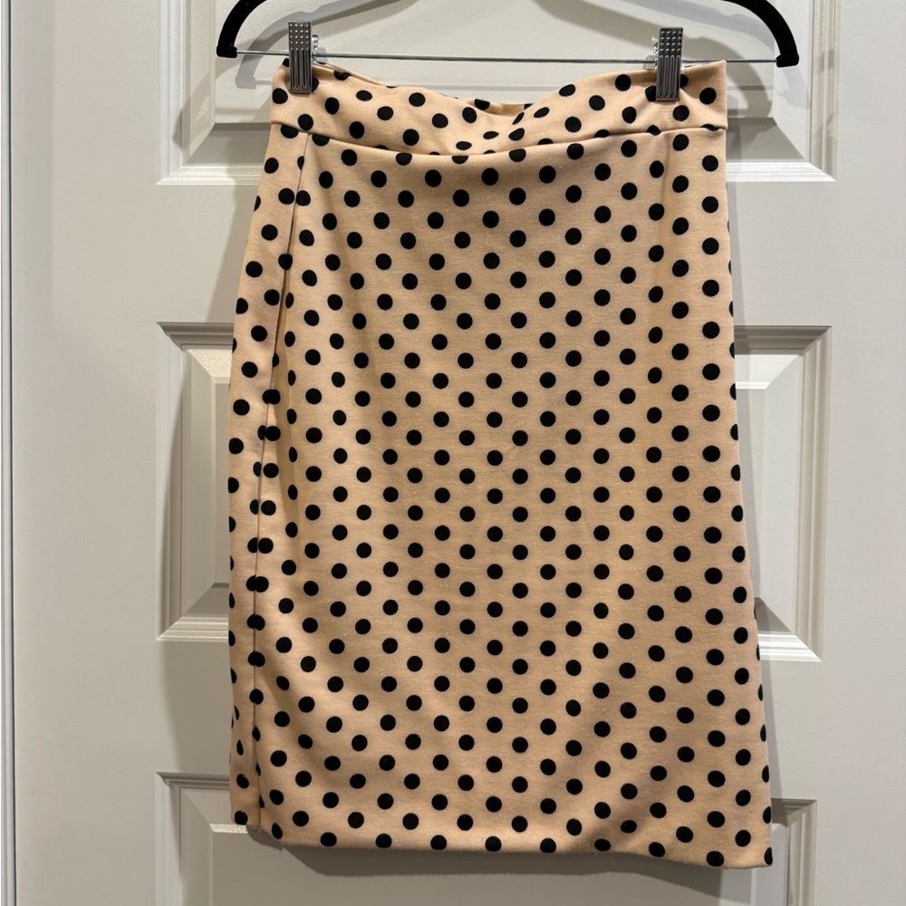 Polka Dot Tan Skirt